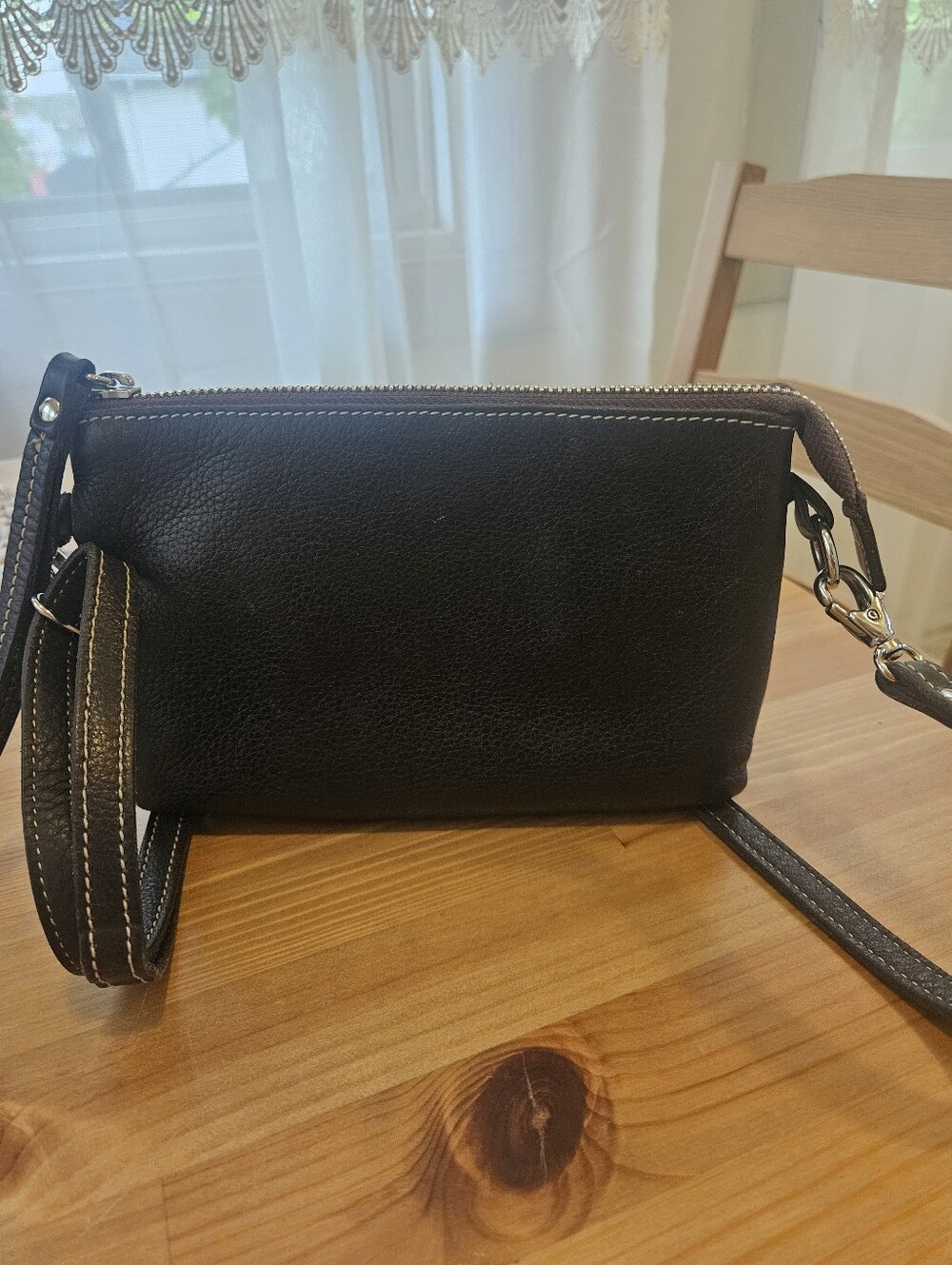 Roots Twinsie Bag 2.0 Cloud Crossbody Brown Leather - Picture 6 of 13